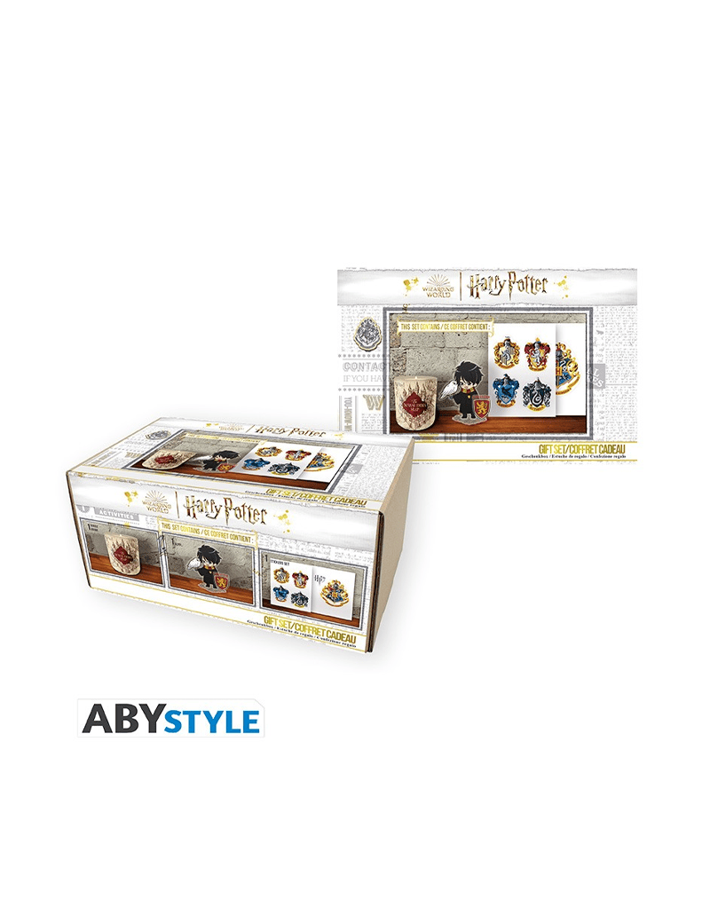 Harry Potter - Coffret cadeau Poudlard Bougie + Acryl® + Cartes postales