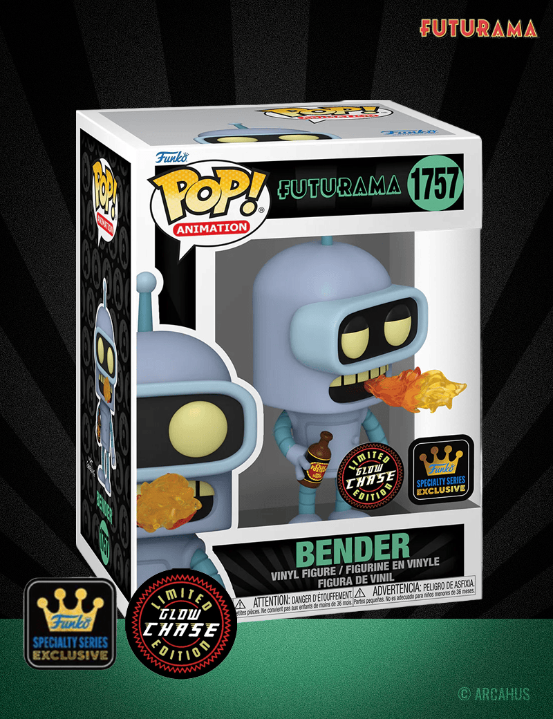 Bender (Chase) n° 1757 - Figurine Funko POP! Animation Futurama
