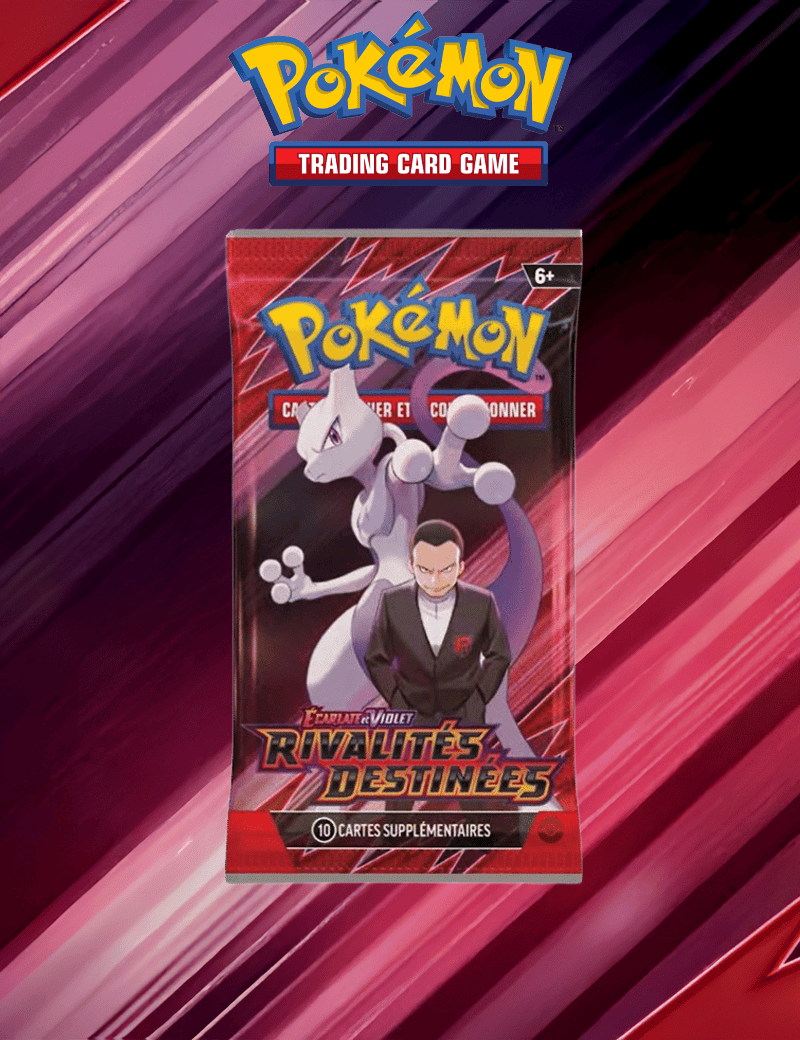 Booster Rivalités Destinées - Booster 1pc Aléatoire Pokémon VF EV 10 Écarlate et Violet