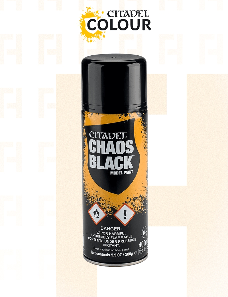 Chaos Black - Model Paint Spray Citadel