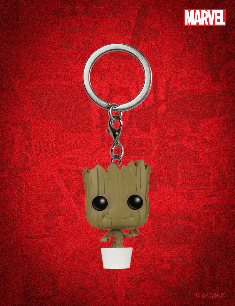 Dancing Groot Porte-clé - Figurine Funko POP! Pocket Keychain Marvel Les Gardiens de la Galaxie