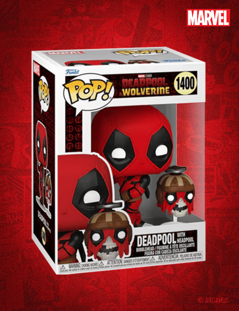 Deadpool avec Headpool n° 1400 - Figurine Funko POP! Marvel Studios Deadpool & Wolverine