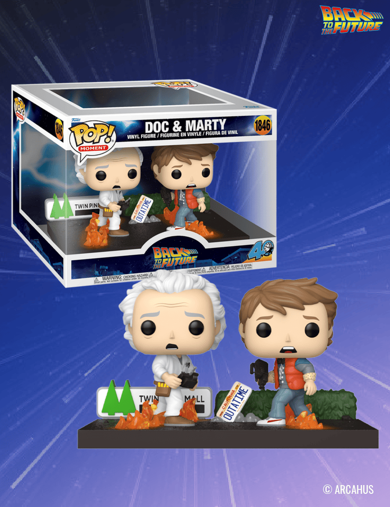Doc & Marty n° 1846 - Figurine Funko POP! Moment Retour vers le Futur
