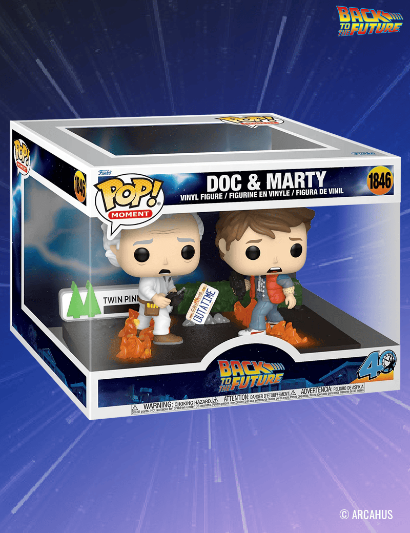 Doc & Marty n° 1846 - Figurine Funko POP! Moment Retour vers le Futur