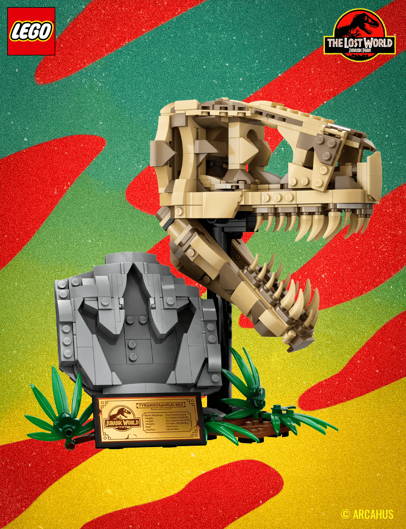 Les fossiles de dinosaures : le crâne du T. rex  - Lego Jurassic World 76964
