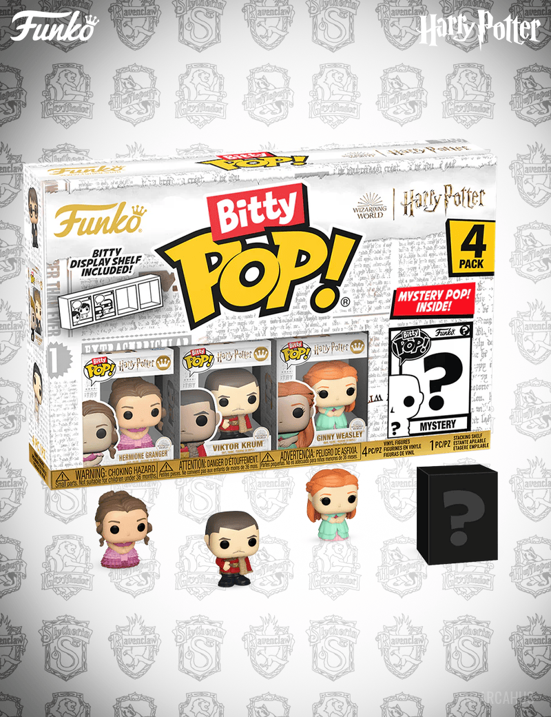 Pack de 4 figurines - Funko Bitty POP! Harry Potter et la Coupe de feu Série 2
