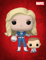 La Femme Invisible & Franklin n° 1514 - Figurine Funko POP! Marvel Studios Les 4 Fantastiques : Premiers Pas