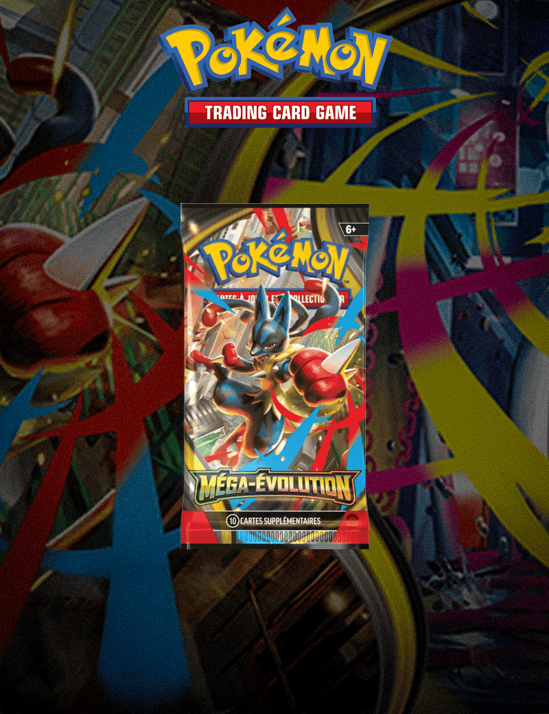 Booster Méga-Évolutions - Booster 1pc Aléatoire Pokémon VF ME01 Méga-Évolutions