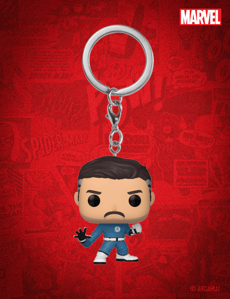 Mr. Fantastic - Figurine Funko POP! Pocket Keychain Marvel Studios Les 4 Fantastiques : Premiers Pas