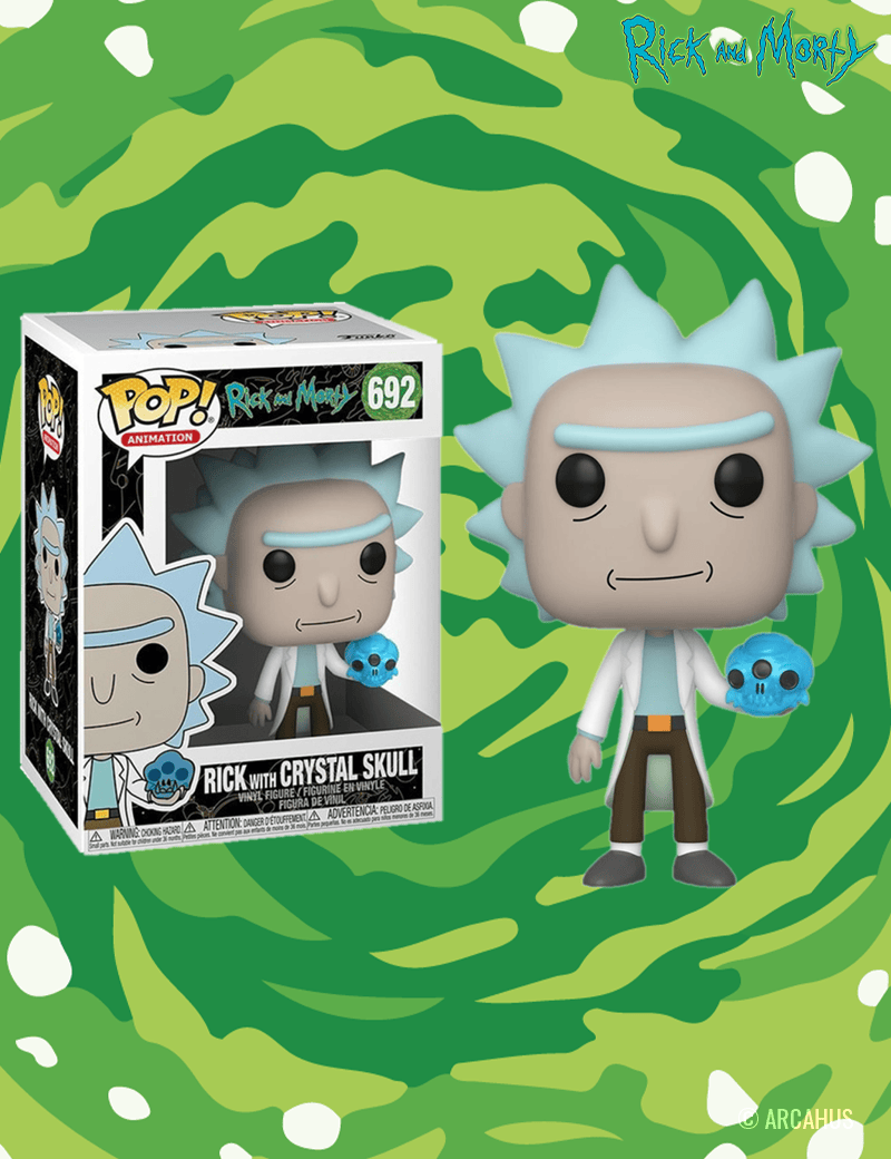 Rick w/Crystal Skull n° 692 - Figurine Funko POP! Animation Rick & Morty