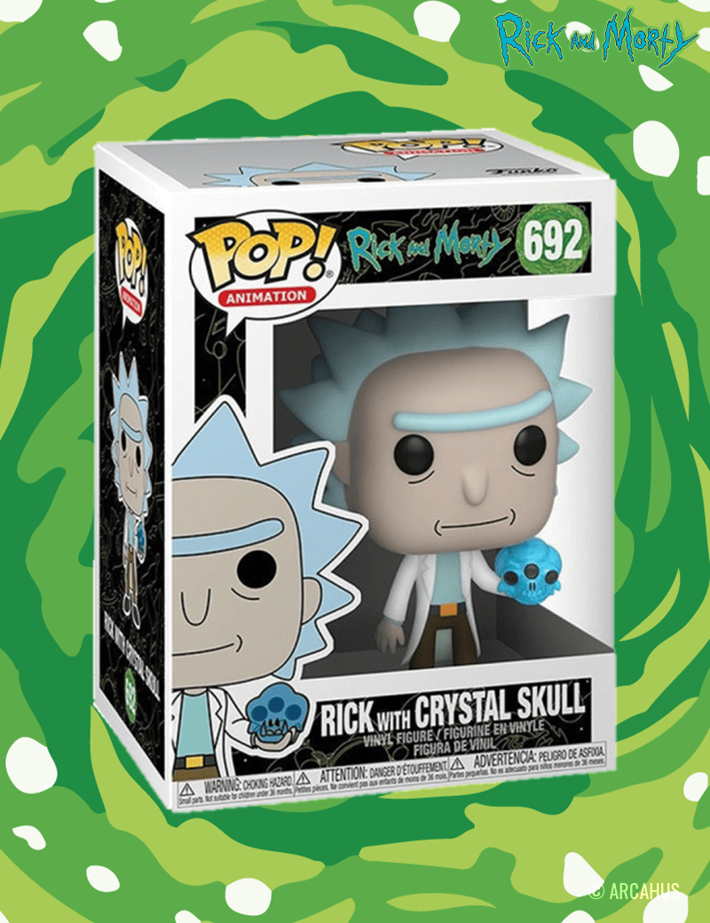 Rick w/Crystal Skull n° 692 - Figurine Funko POP! Animation Rick & Morty