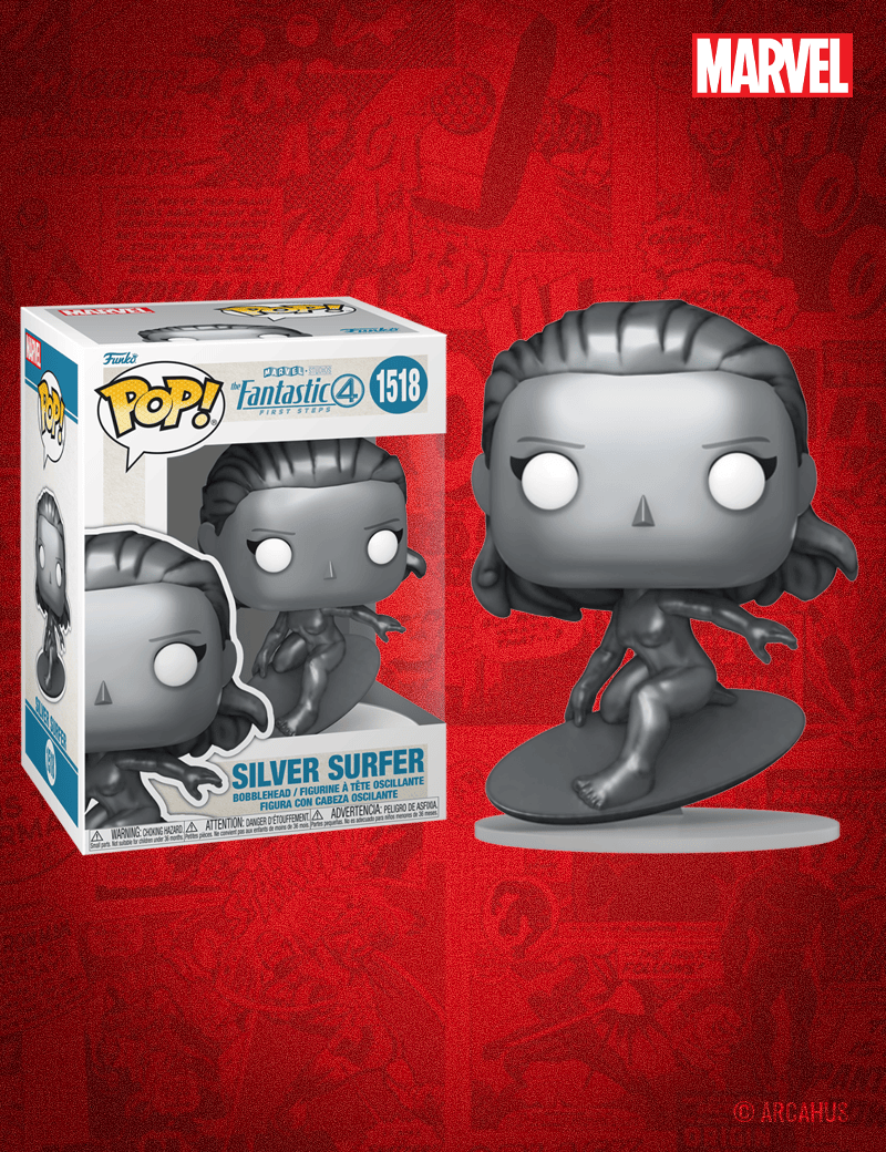Le Surfeur d'Argent n° 1518 - Figurine Funko POP! Marvel Studios Les 4 Fantastiques : Premiers Pas