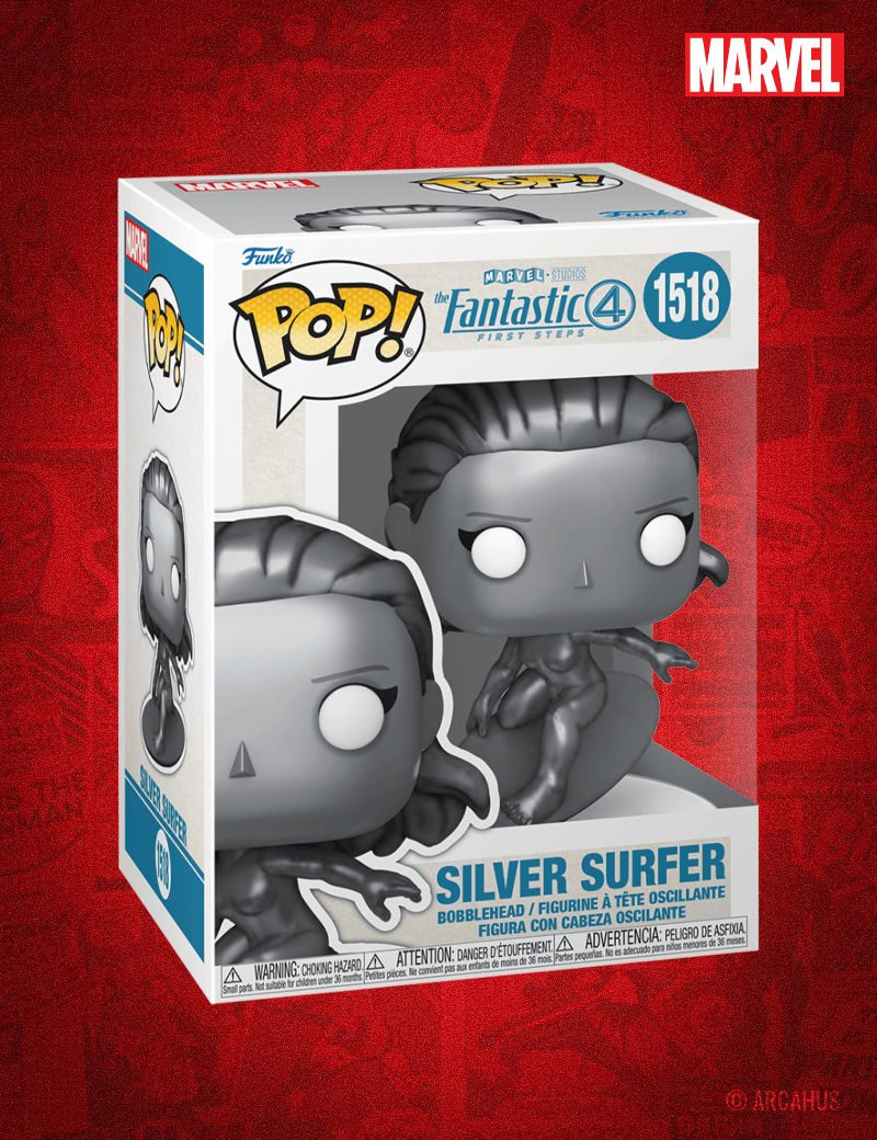 Le Surfeur d'Argent n° 1518 - Figurine Funko POP! Marvel Studios Les 4 Fantastiques : Premiers Pas