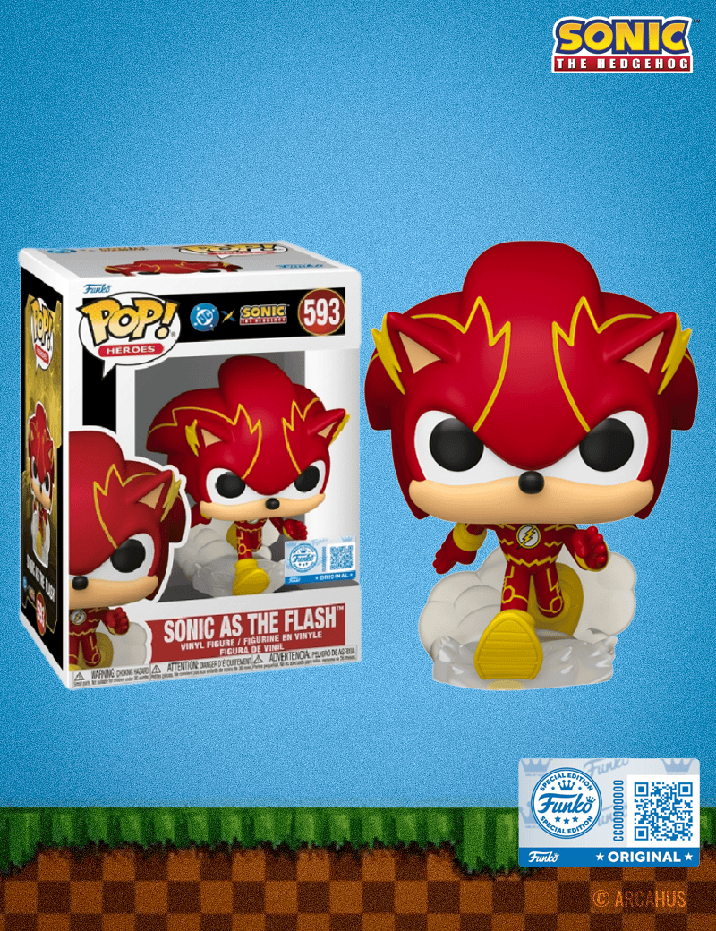 Sonic en Flash n° 593 - Figurine Funko POP! Heroes DC x Sonic The Hedgehog