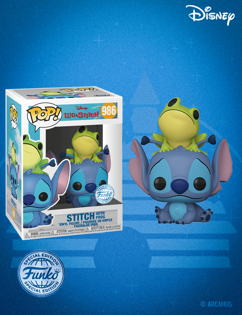 Stitch avec une Grenouille n° 986 - Figurine Funko POP! Disney  Lilo & Stitch
