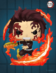 Tanjiro (Dancing Flash) n° 2041 - Figurine Funko POP! Plus Demon Slayer