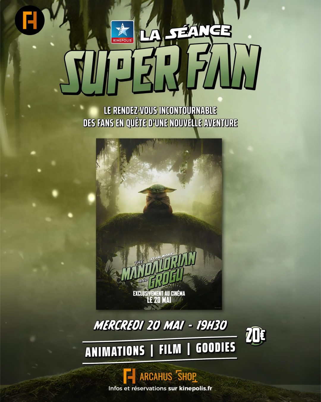ARCAHUS Shop x Kinepolis : La séance Super Fan de The Mandalorian & Grogu