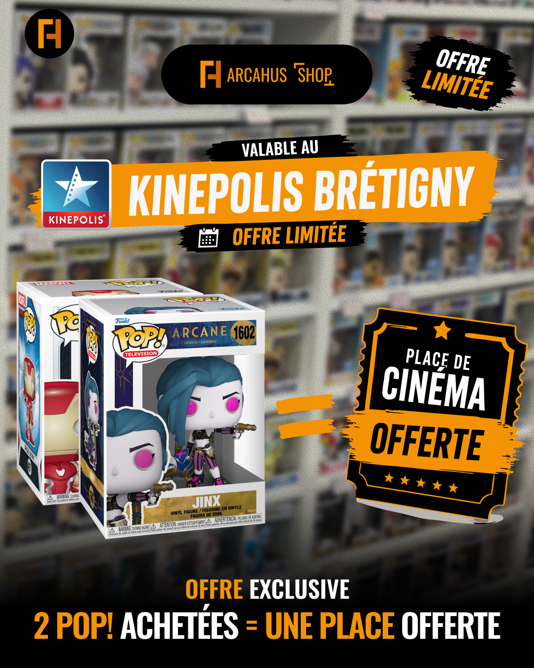 Places de cinémas offertes chez ARCAHUS Shop ! 🎟️