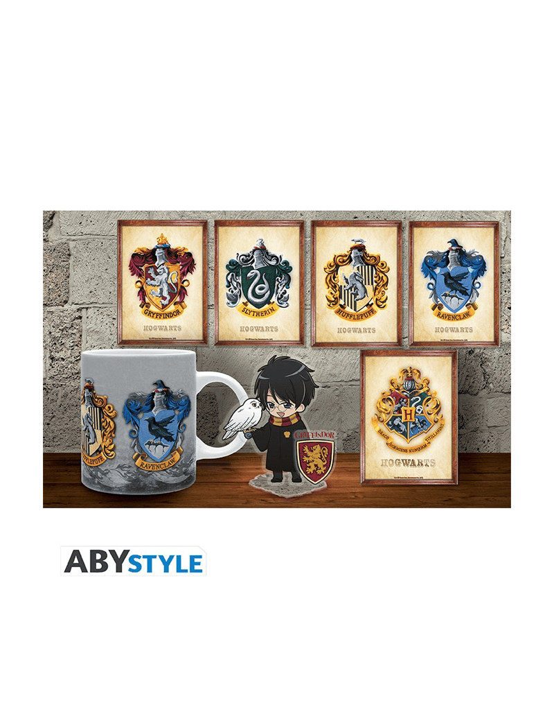 Harry Potter - Coffret cadeau Poudlard Mug + Acryl® + Cartes postales