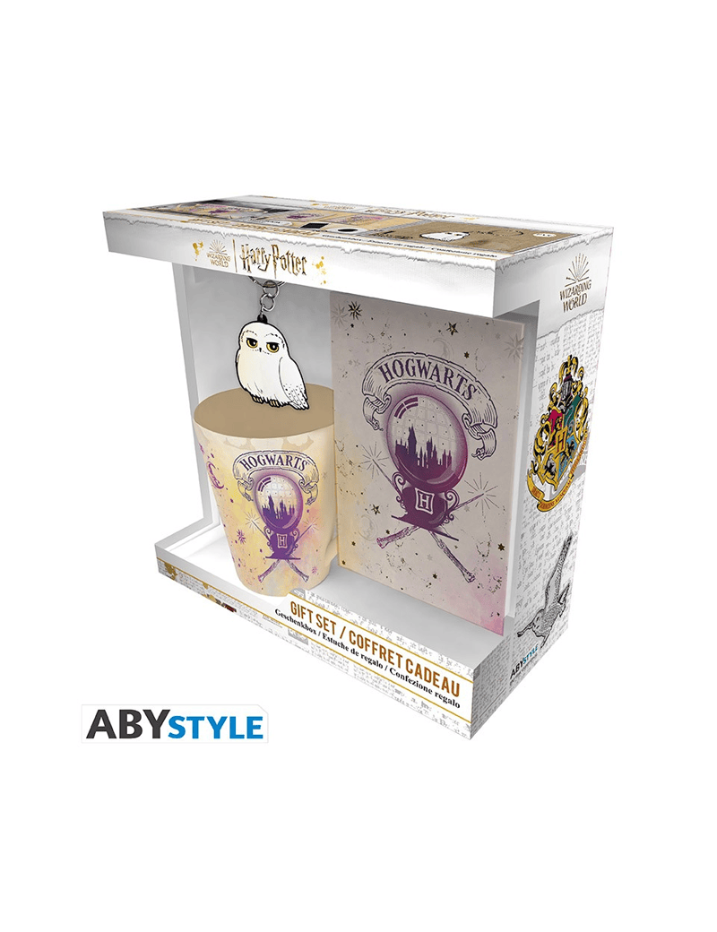 Harry Potter - Coffret cadeau Poudlard Mug + Porte-clés + Cahier