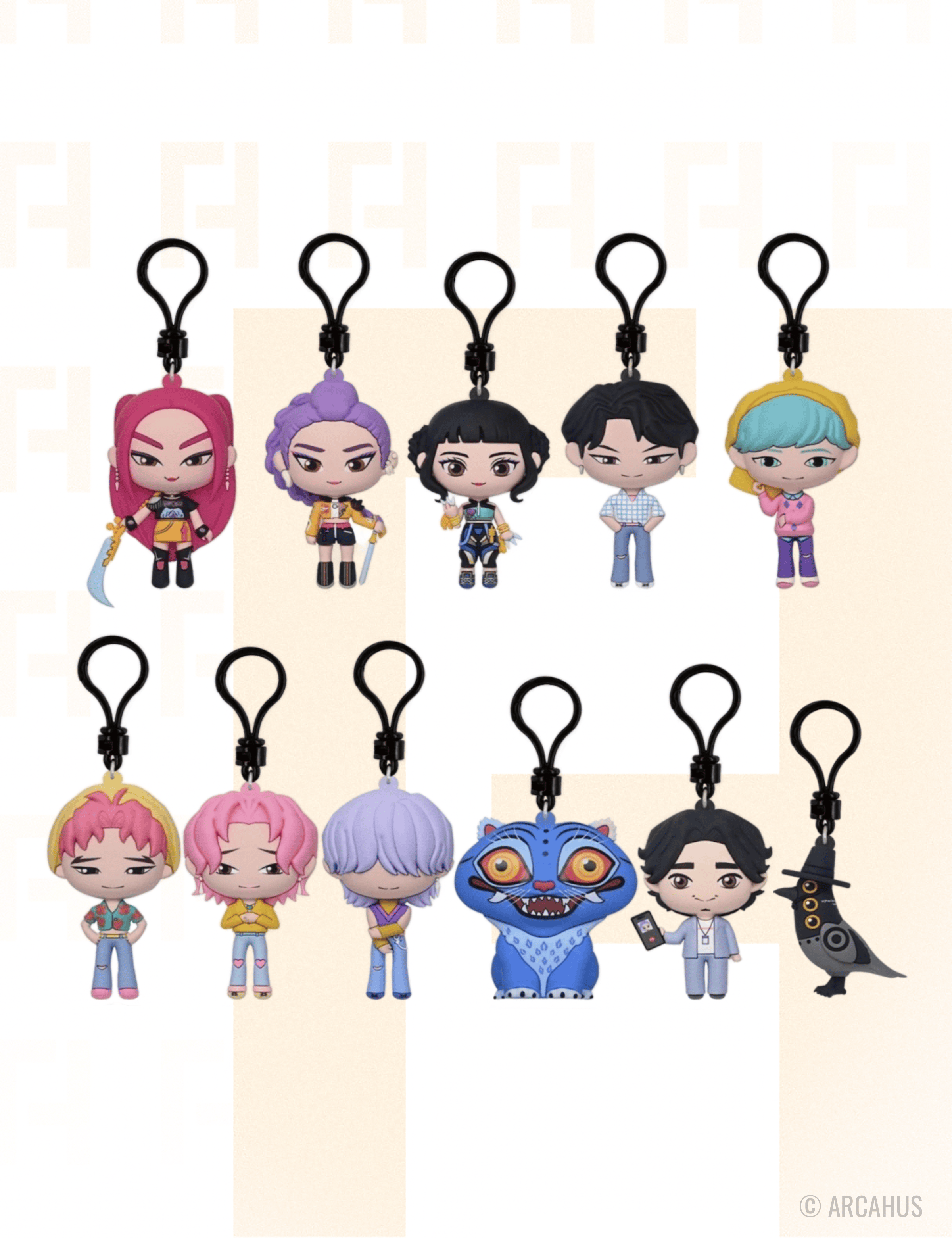 K-Pop Demon Hunters - 3D Foam Bag Clip KPop Demon Hunters Series 1