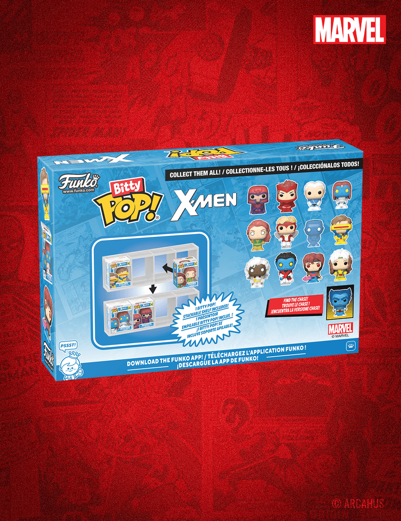 Jean Grey - Funko Bitty POP! Pack de 4 figurines Marvel X-Men