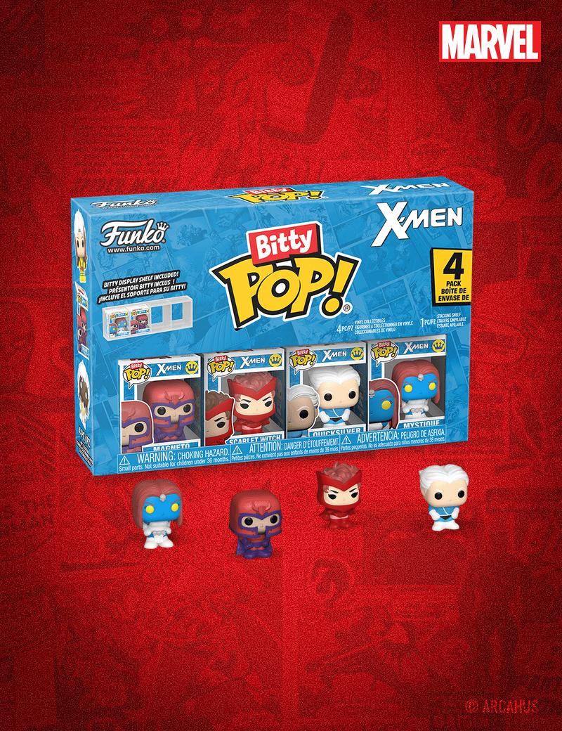 Magneto - Funko Bitty POP! Pack de 4 figurines Marvel X-Men