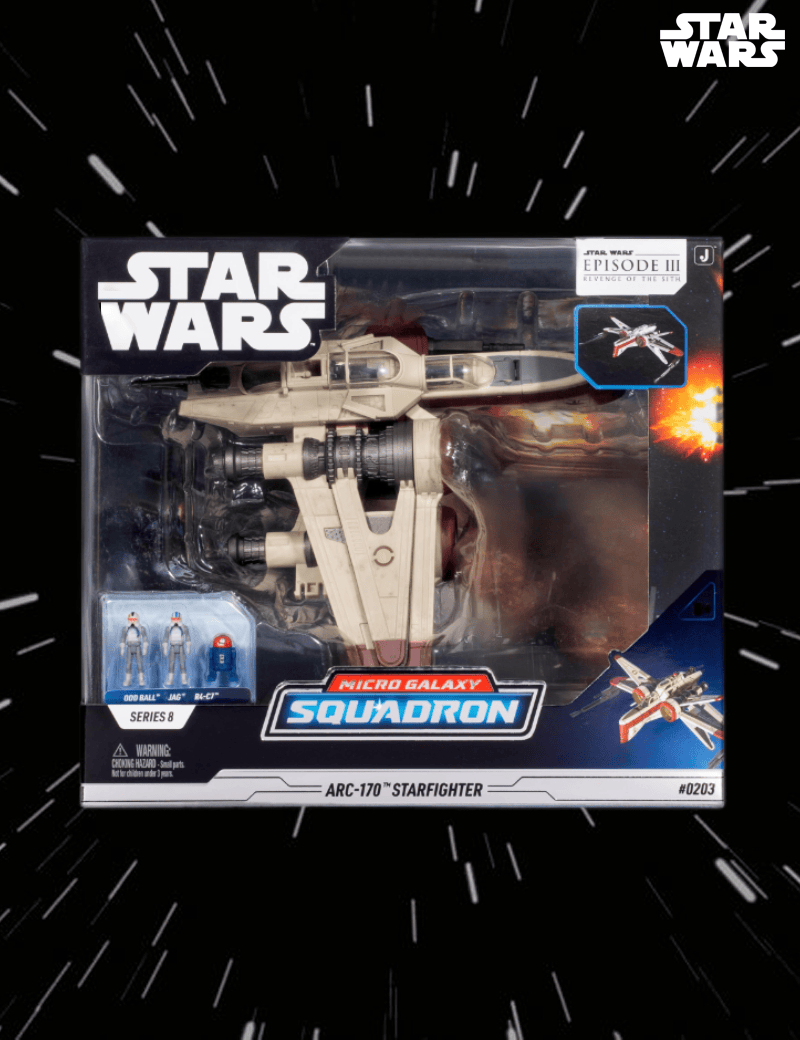 ARC-170 Starfighter - Véhicule 25cm & Figurine Assault Class Star Wars Micro Galaxy Squadron Series 8