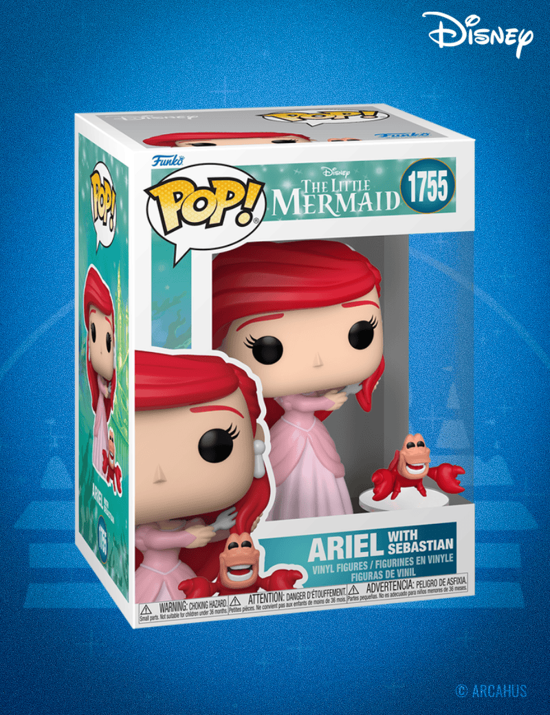 Ariel avec Sébastien n°1755 - Figurine Funko POP! & Buddy Disney La Petite Sirène