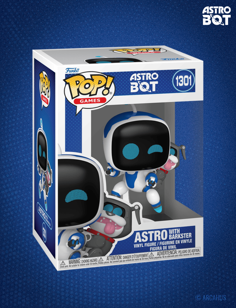 Astro avec Barkster n°1301 - Figurine Funko POP! Games Astro Bot
