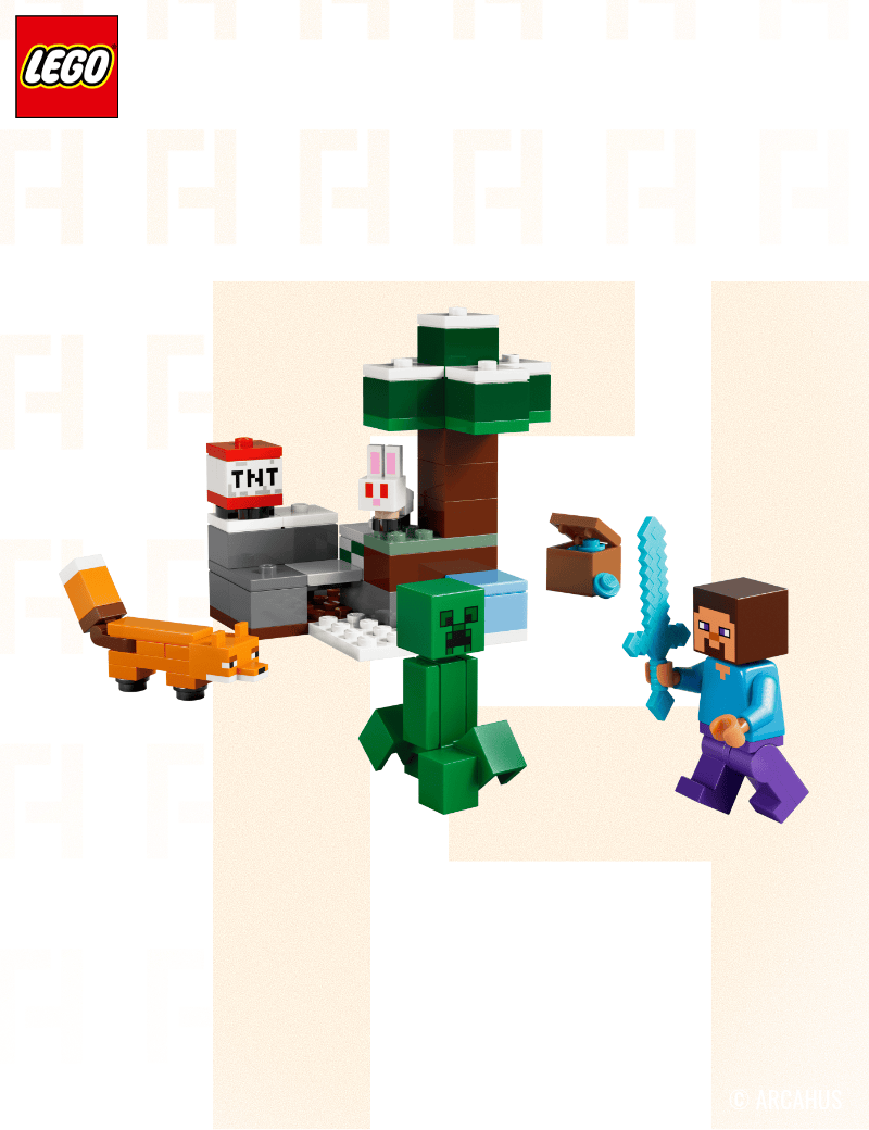 Les aventures de Steve dans la taïga - Lego Minecraft 21583