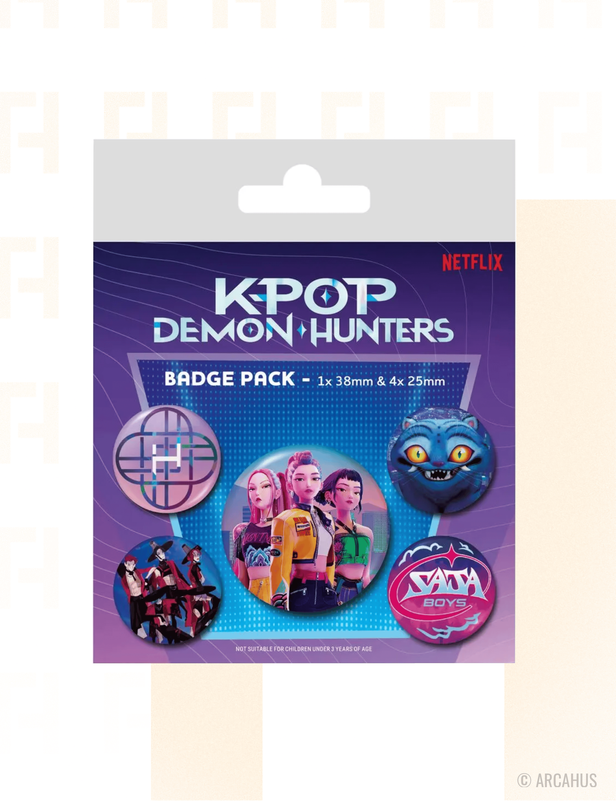 K-Pop Demon Hunters - Pack 5 Badges KPop Demon Hunters
