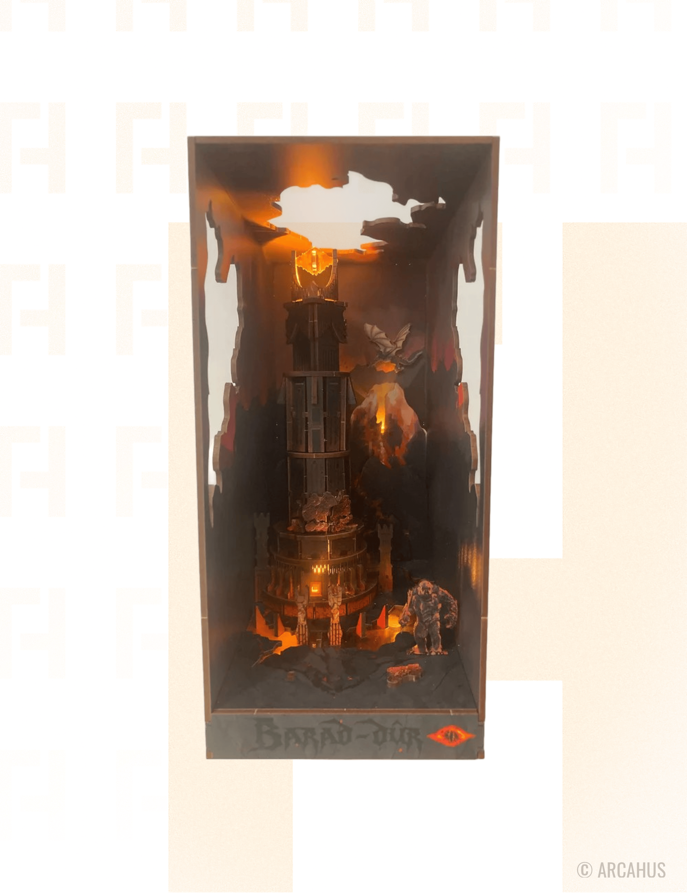 Barad-Dûr - Book Nook Le Seigneur des Anneaux 155pcs + Eclairage LED