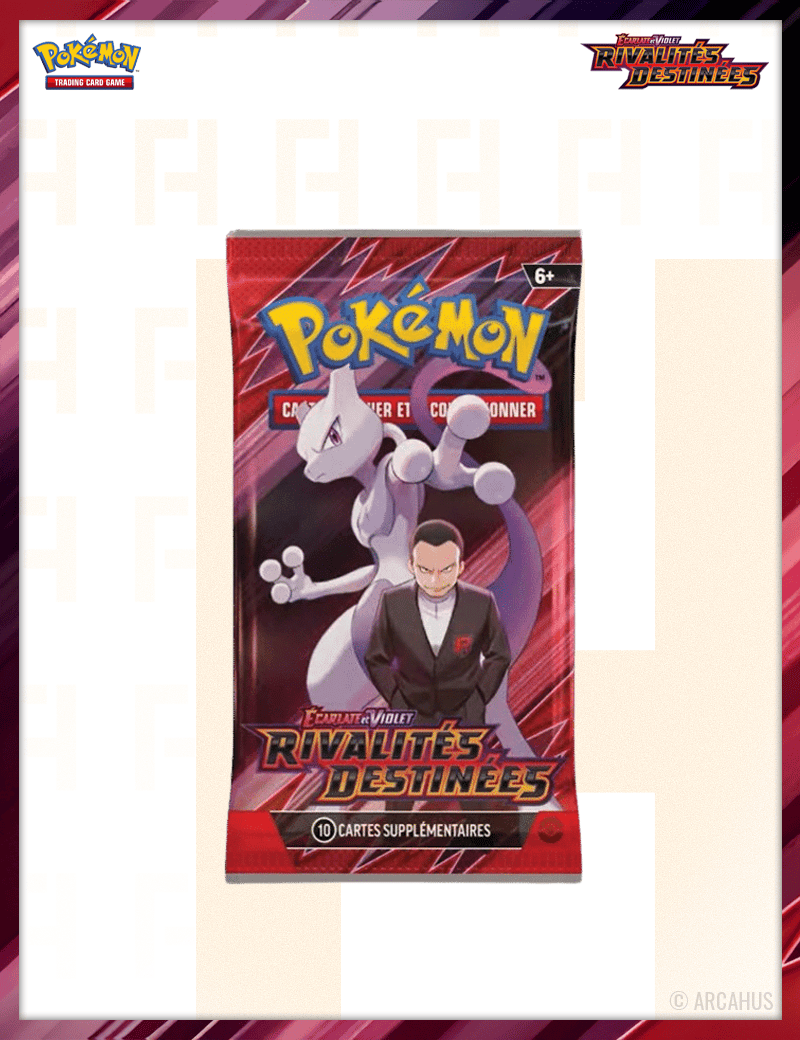 Booster Rivalités Destinées - Booster 1pc Aléatoire Pokémon VF EV 10 Écarlate et Violet