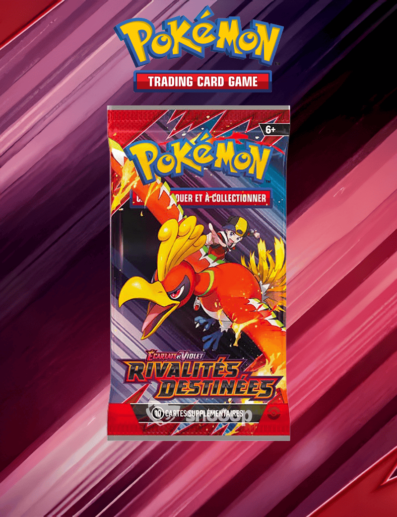 Booster Rivalités Destinées - Booster 1pc Aléatoire Pokémon VF EV 10 Écarlate et Violet