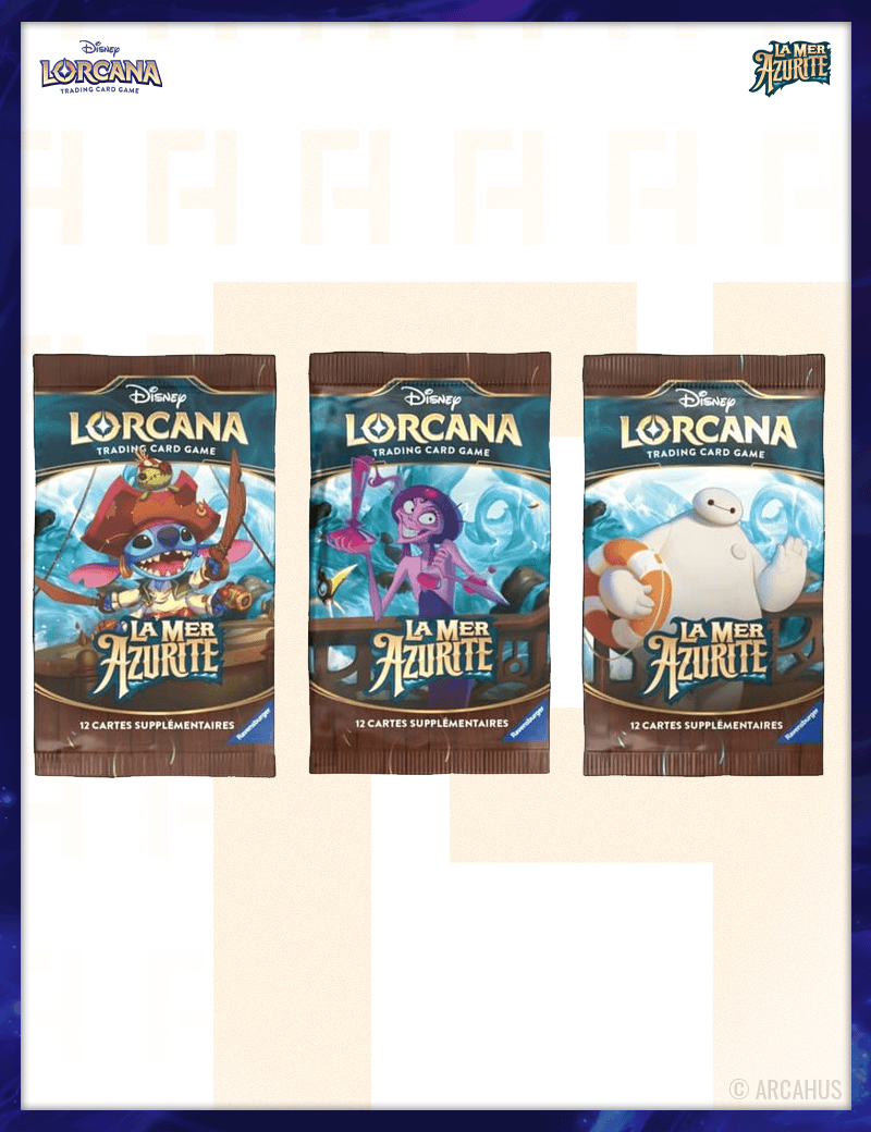 Disney Lorcana -  Booster VF Aléatoire Chapitre 6 La Mer d'Azurite