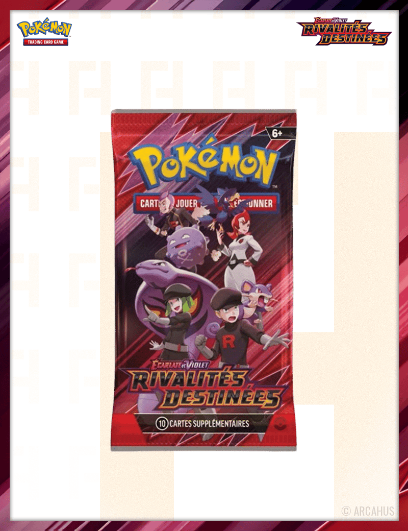 Booster Rivalités Destinées - Booster 1pc Aléatoire Pokémon VF EV 10 Écarlate et Violet