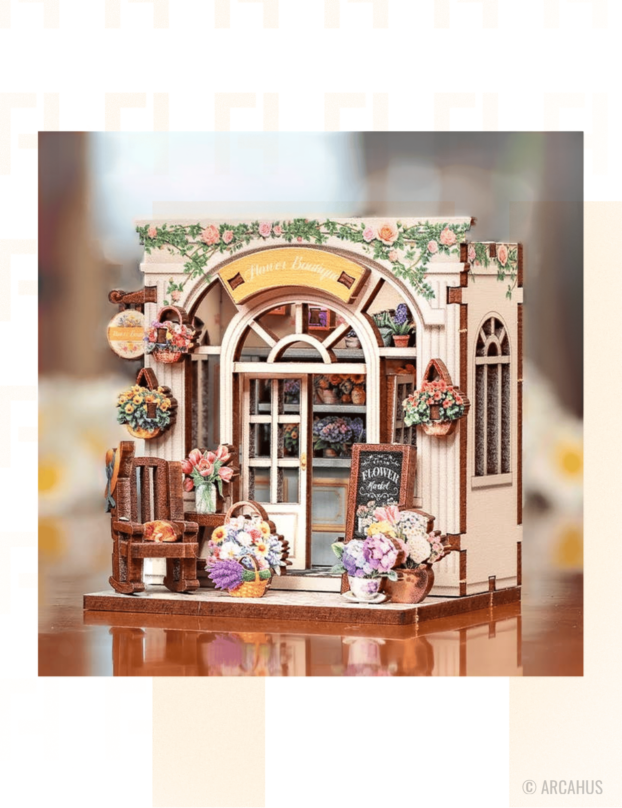 Boutique de fleur - Mini Book Nook DIY avec aimants