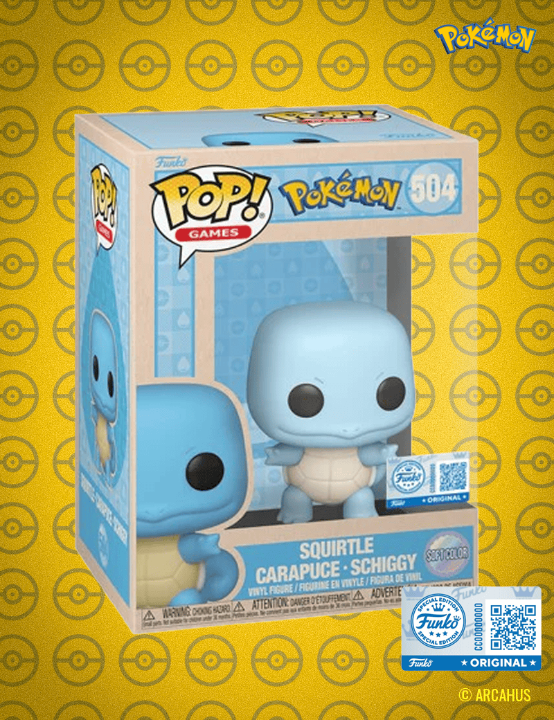 Carapuce (Soft Color) n° 504 - Figurine Funko POP! Games Pokémon