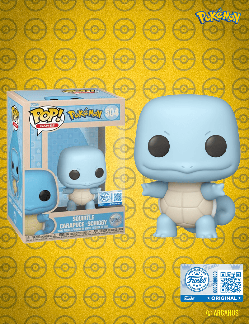 Carapuce (Soft Color) n° 504 - Figurine Funko POP! Games Pokémon