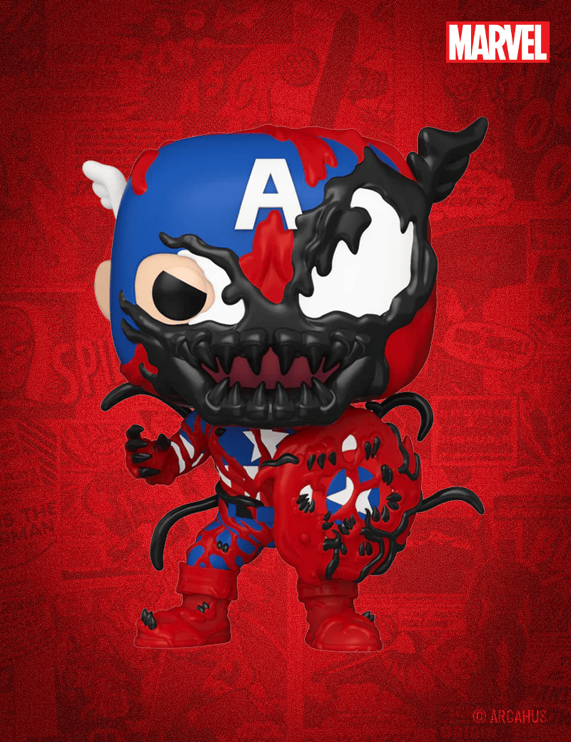 Carnage Captain America n° 1436 - Figurine Funko POP! Marvel Carnageized