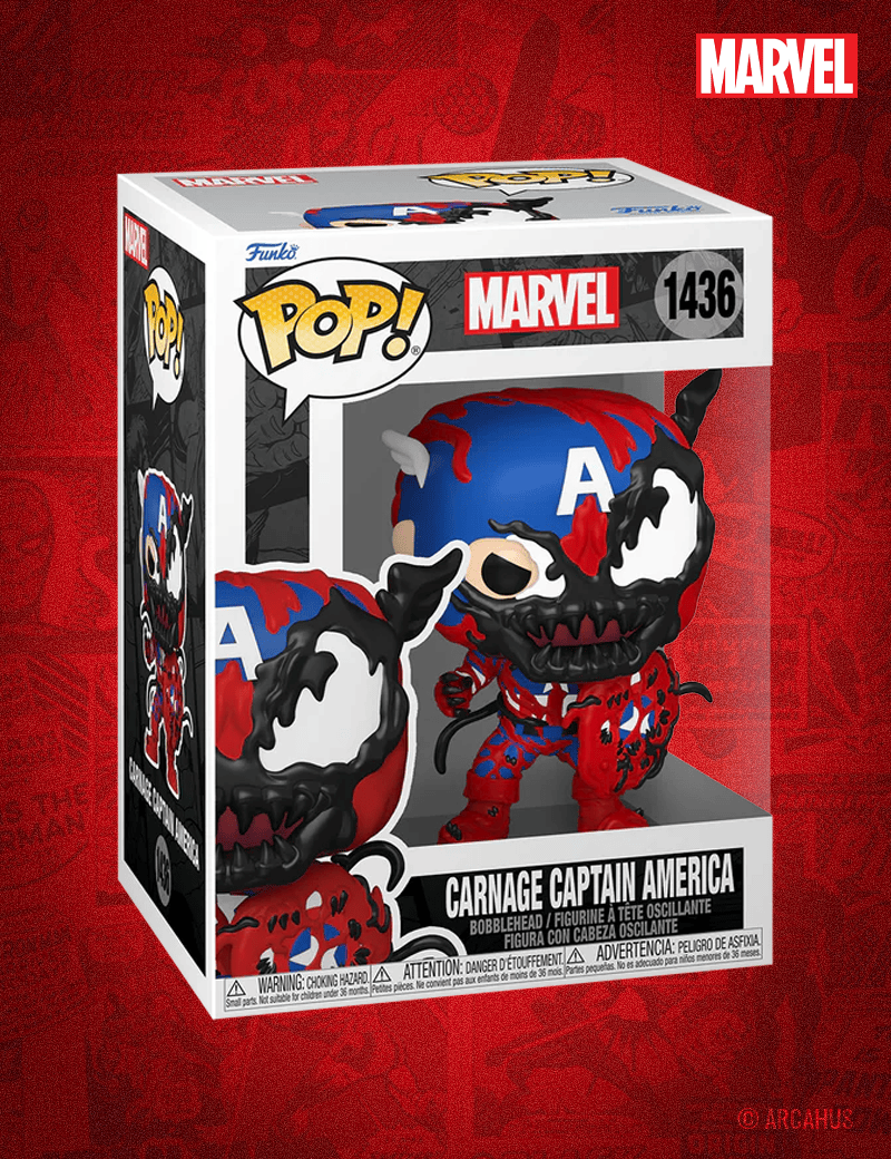 Carnage Captain America n° 1436 - Figurine Funko POP! Marvel Carnageized