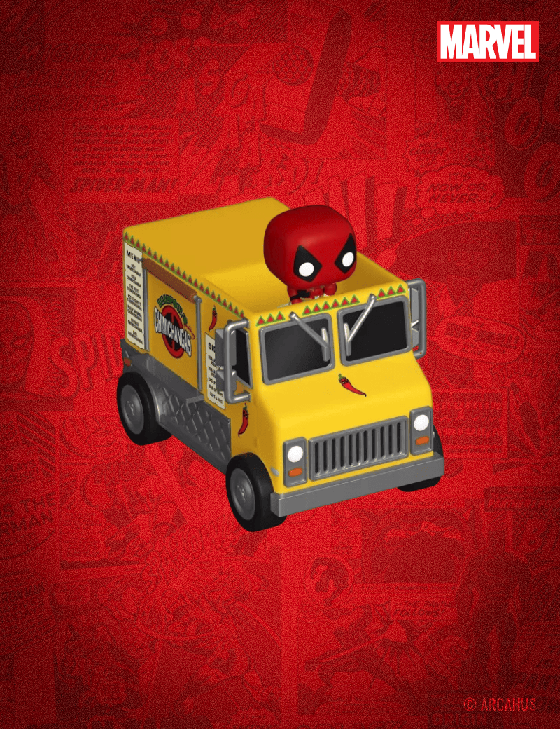 Deadpool avec Camion Chimichanga - Funko Bitty POP! Ride Marvel Deadpool