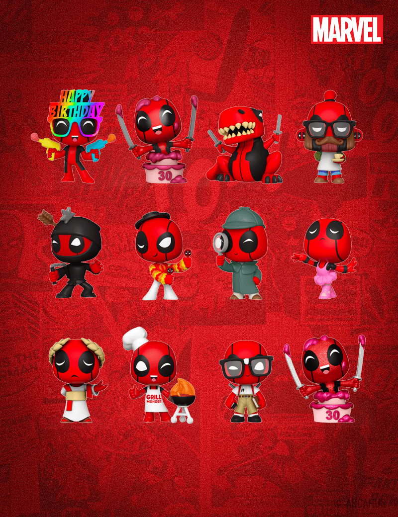 Deadpool 30th - Figurine aléatoire Mystery Minis Marvel Deadpool