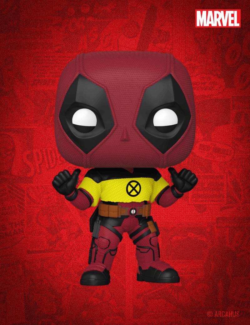 Deadpool avec t-shirt X-Men n°1582- Figurine Funko POP! Marvel Studios Deadpool 2