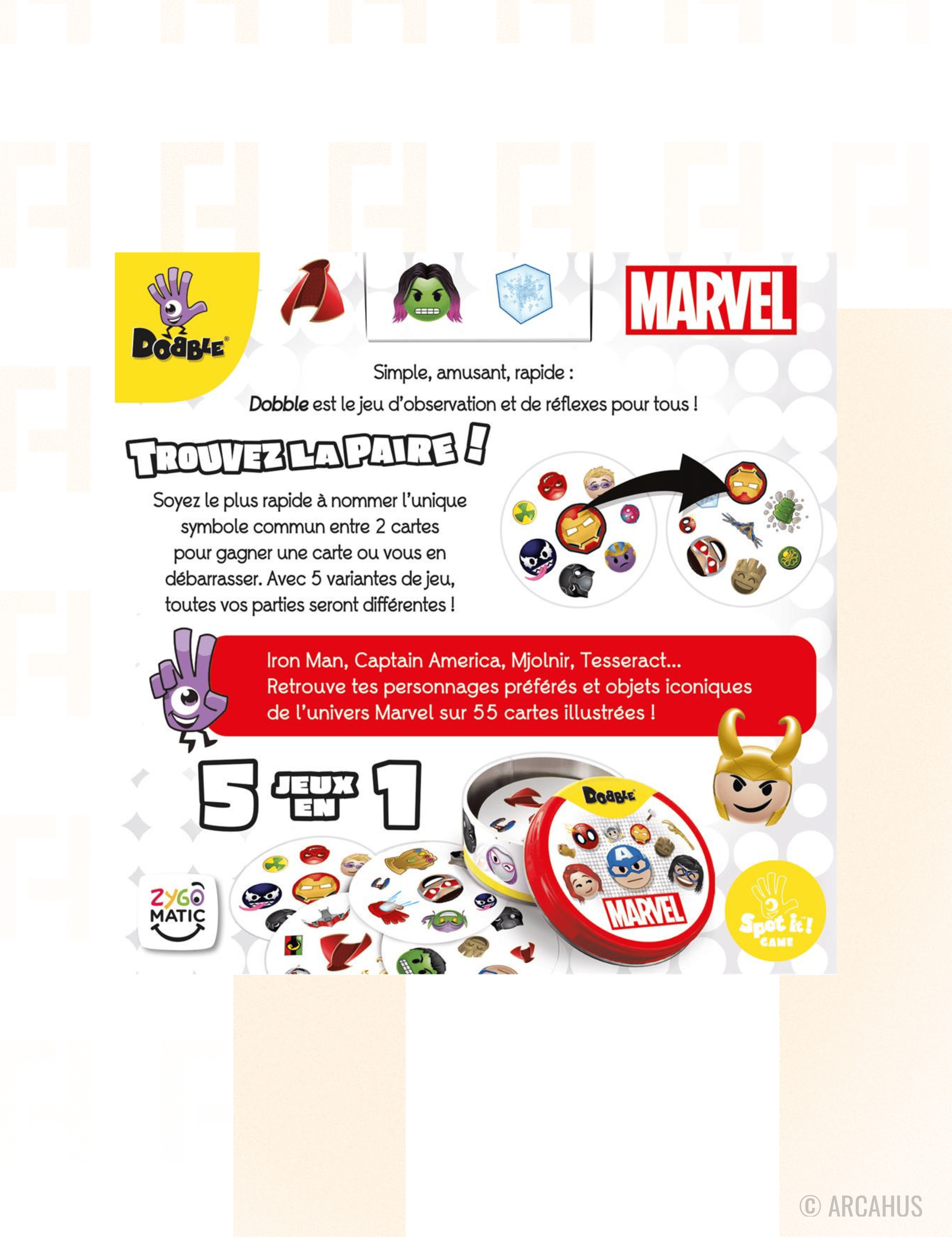 Dobble : Marvel Emoji