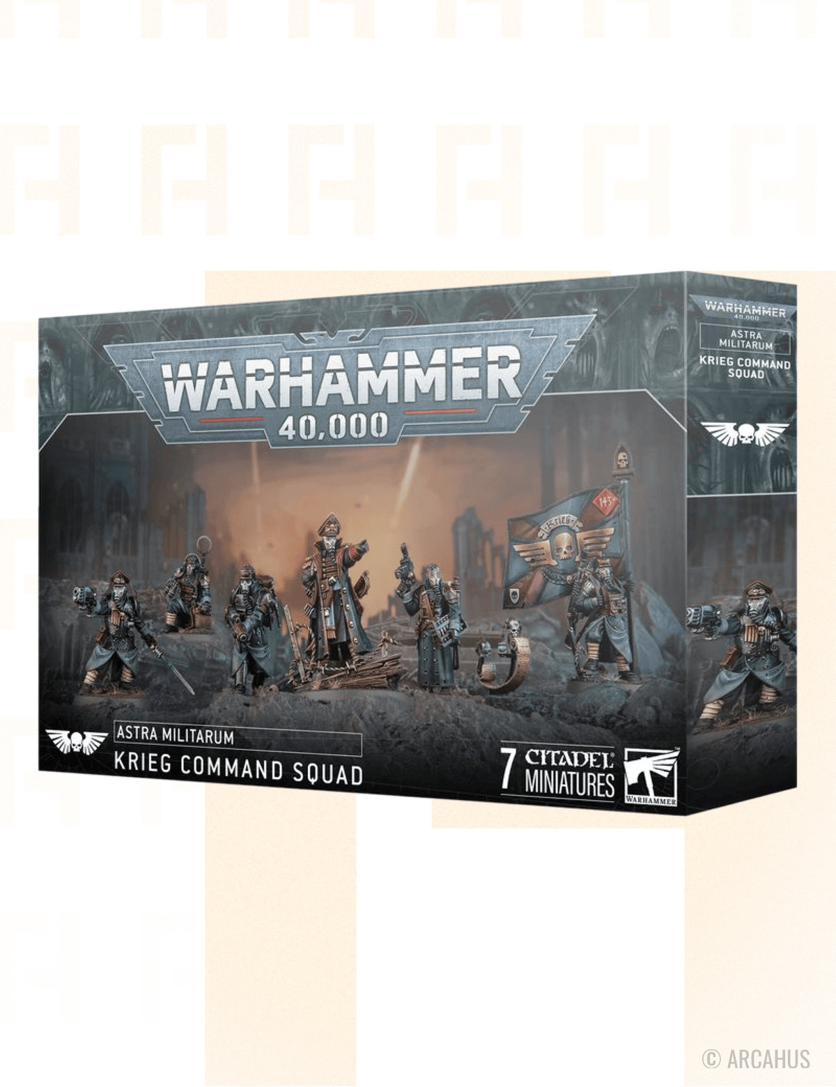 Escouade d'État-major de Krieg - Figurine Miniature Warhammer 40,000 Astra Militarum