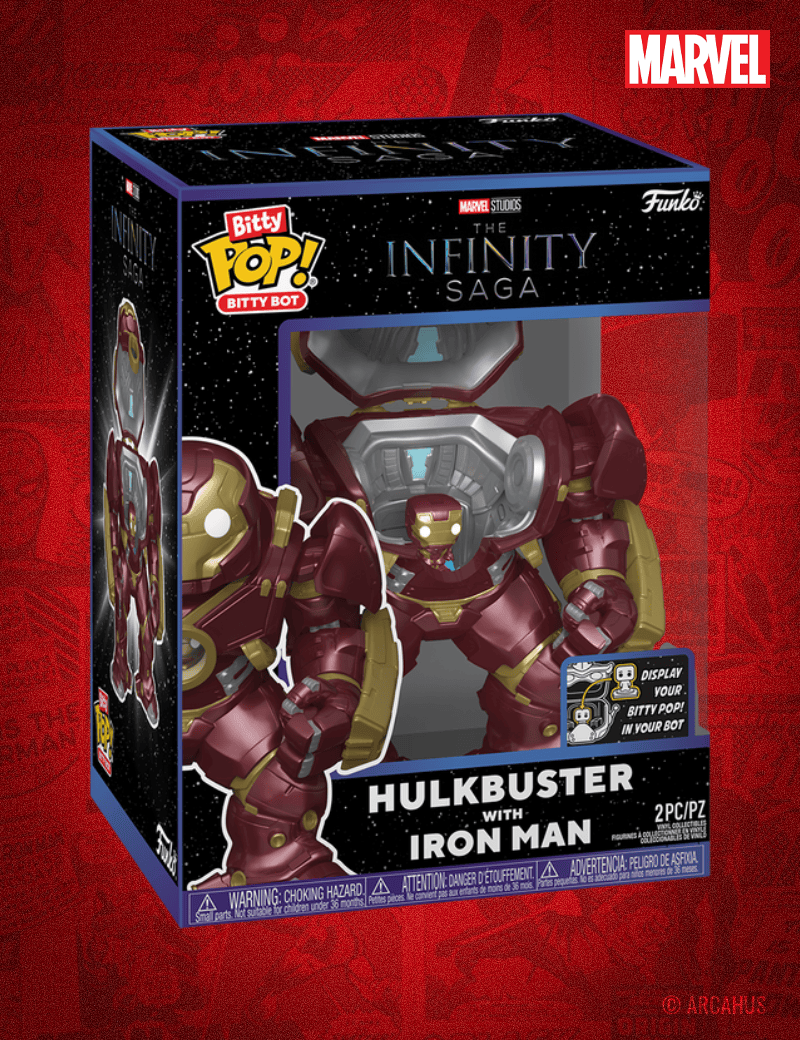Hulkbuster avec Iron Man - Funko Bitty POP! Bots Marvel