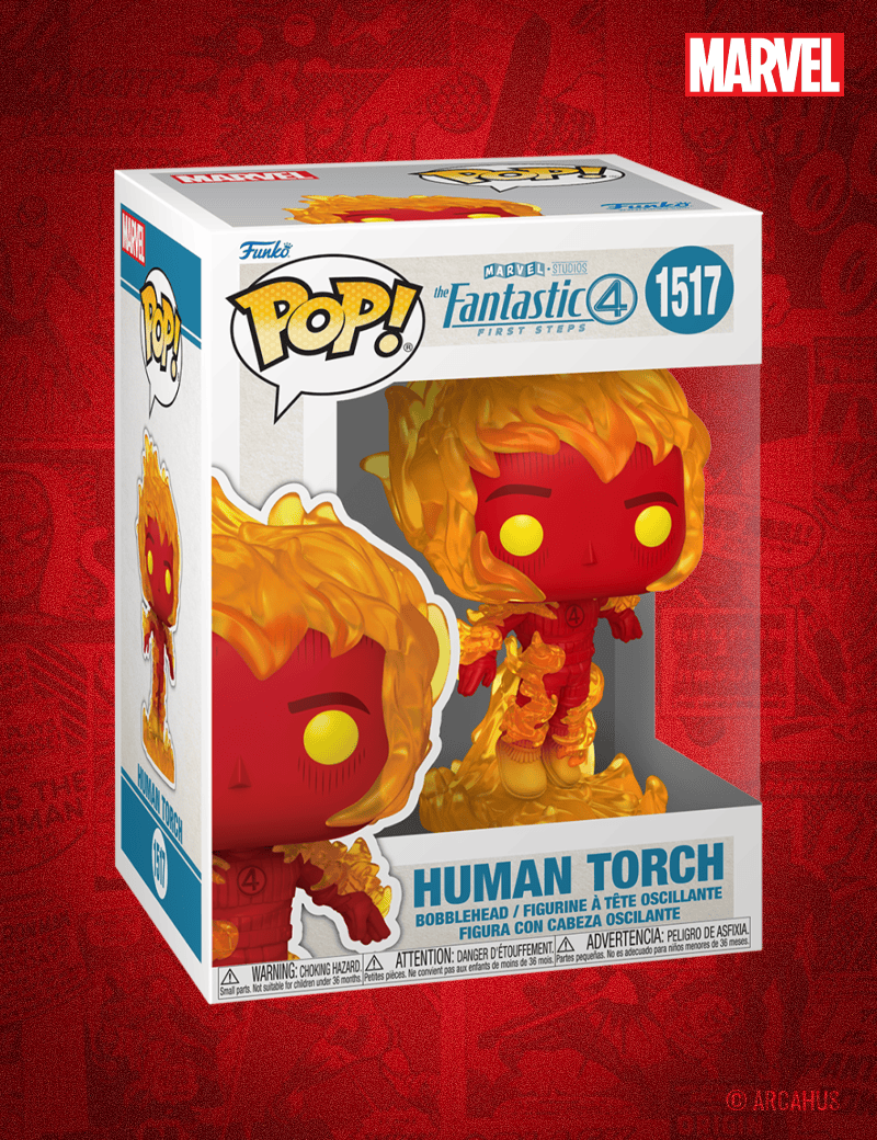 La Torche Humaine n° 1517 - Figurine Funko POP! Marvel Studios Les 4 Fantastiques : Premiers Pas