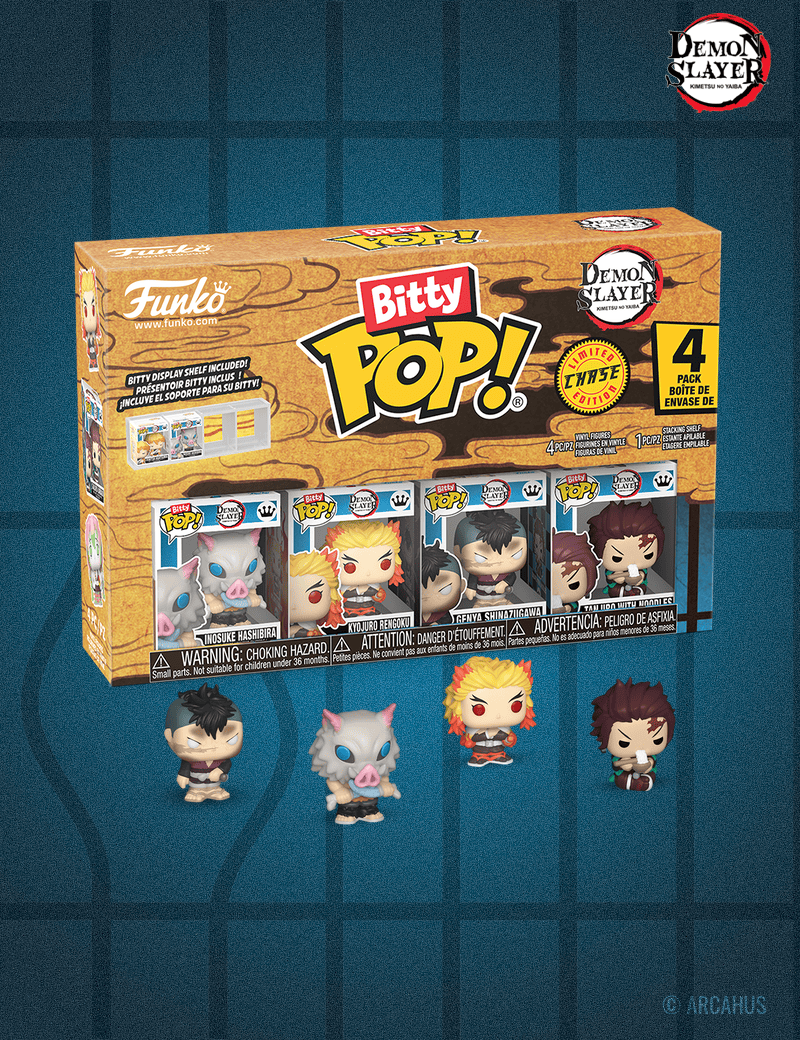 Demon Slayer (Inosuke) - Pack de 4 figurines Funko Bitty POP! Series 3
